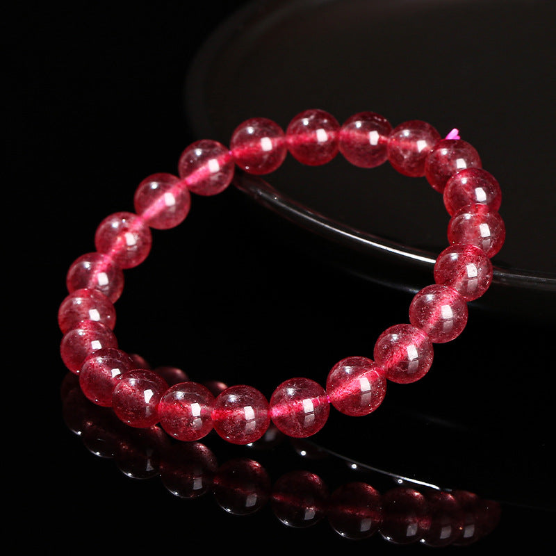 ピジョンブラッドレッドストロベリークリスタル ブレスレット  6mm/7~10mm