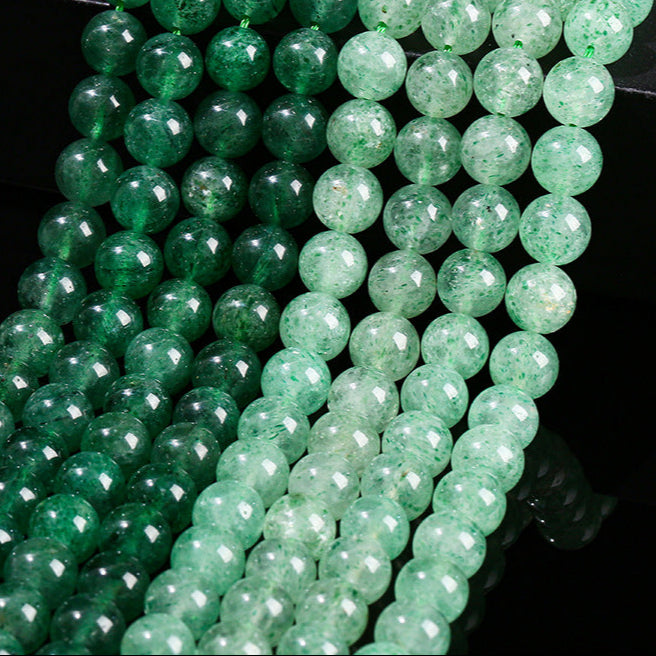緑ストロベリークォーツ 連材 6/8/10/12mm