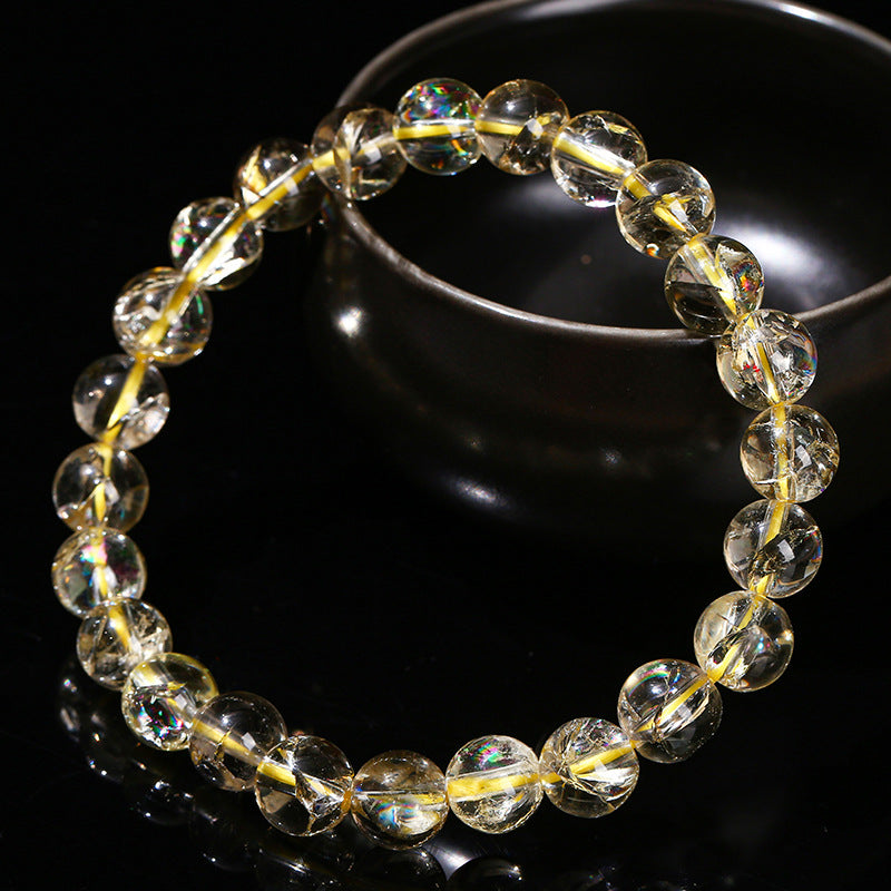レモンイエローアサイ ブレスレット 8/10mm