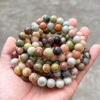 油絵 アルシャー瑪瑙   ブレスレット 7~12mm
