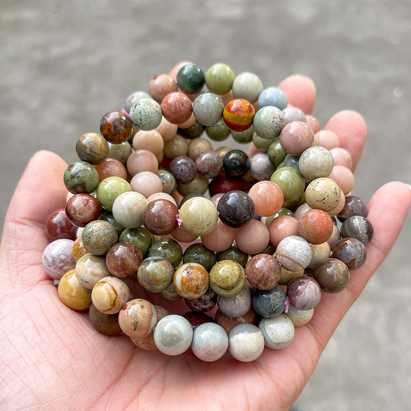 油絵 アルシャー瑪瑙   ブレスレット 7~12mm