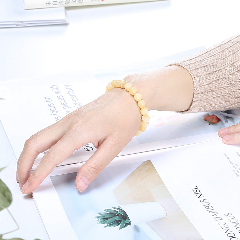 ベージュジェイド  ブレスレット 6/8/10mm