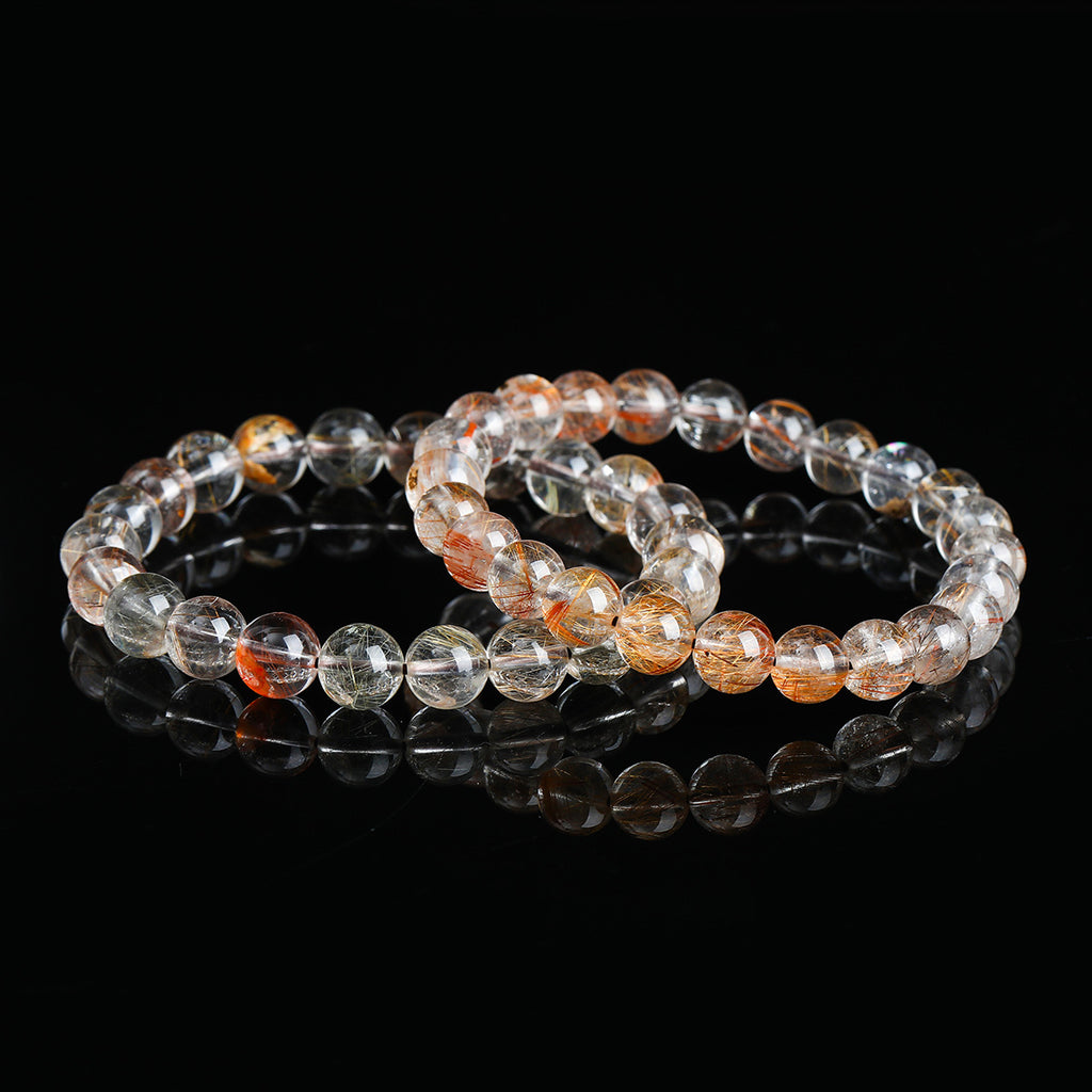 シルバールチルクォーツ  ブレスレット  8~11mm