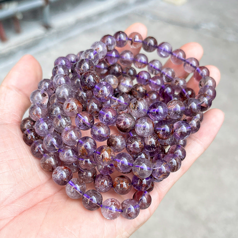 紫色のガーデンクォーツ ブレスレット 7~12mm