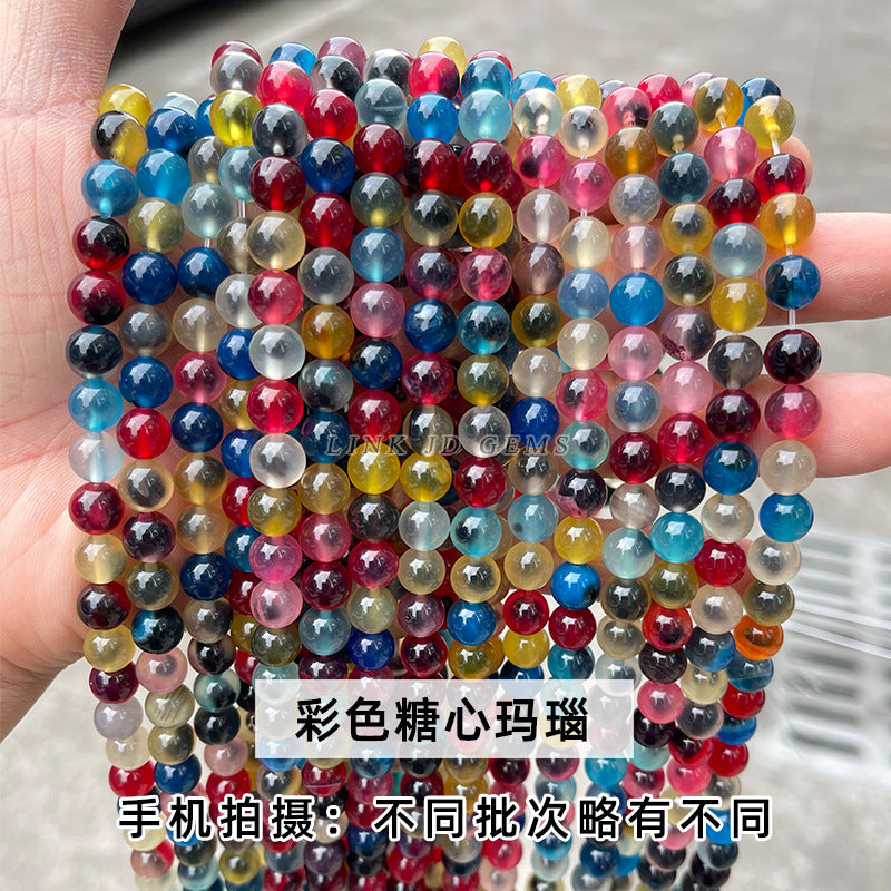 カラフルシュガーアゲート 連材 6/8/10/12mm