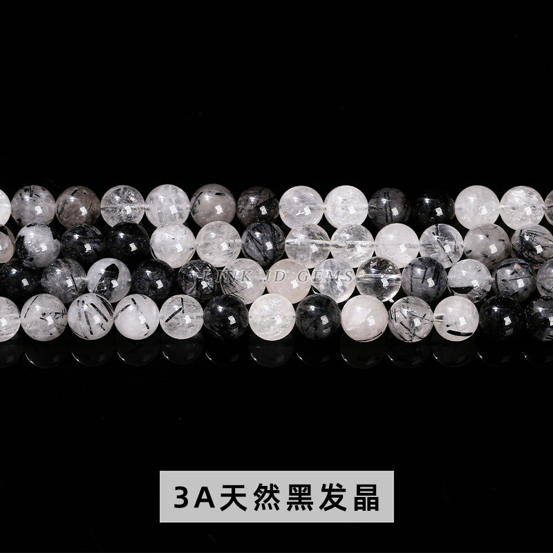 ブラックルチルクォーツ 連材 6/8/10/12mm