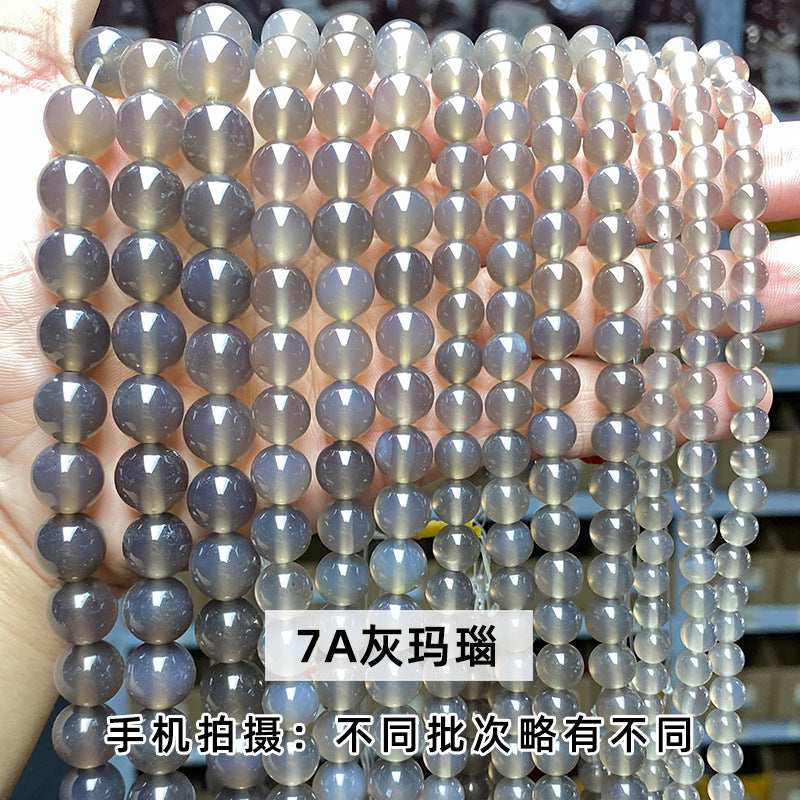 グレーアゲート 連材 6/8/10/12mm