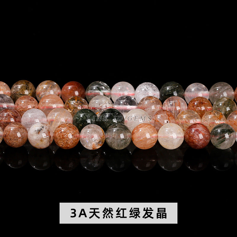 赤緑ルチルクォーツ 連材 6/8/10/12mm
