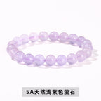 薄紫色の蛍石  ブレスレット 7~12mm