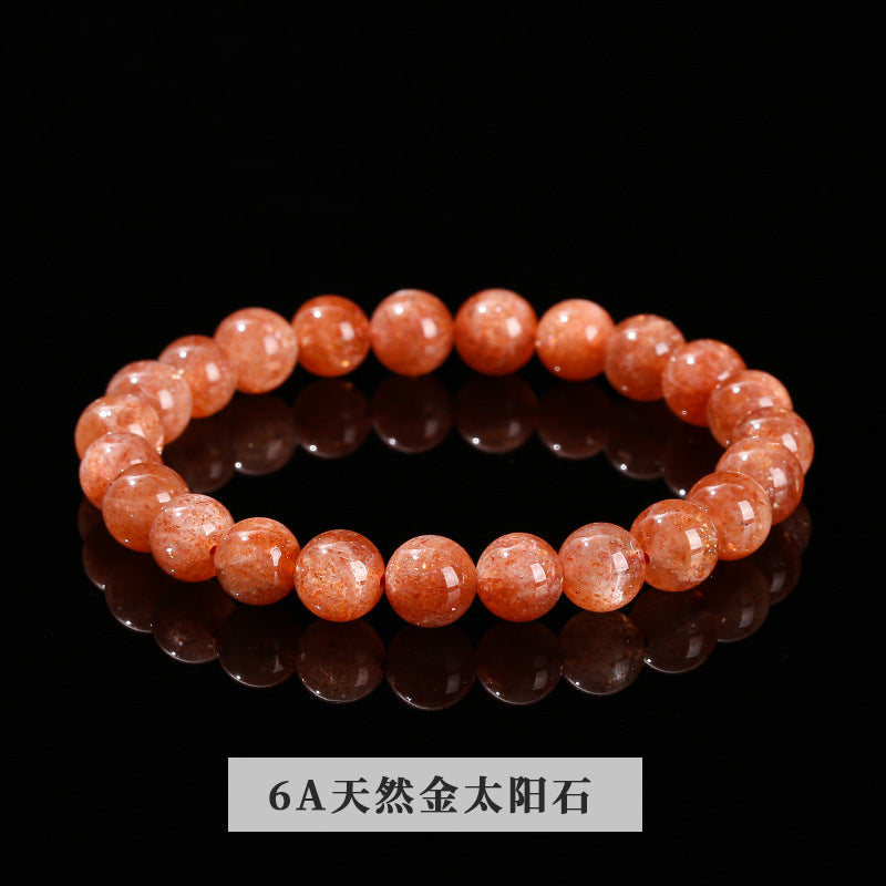 天然アルーシャゴールデンサンストーン  ブレスレット 8~11mm
