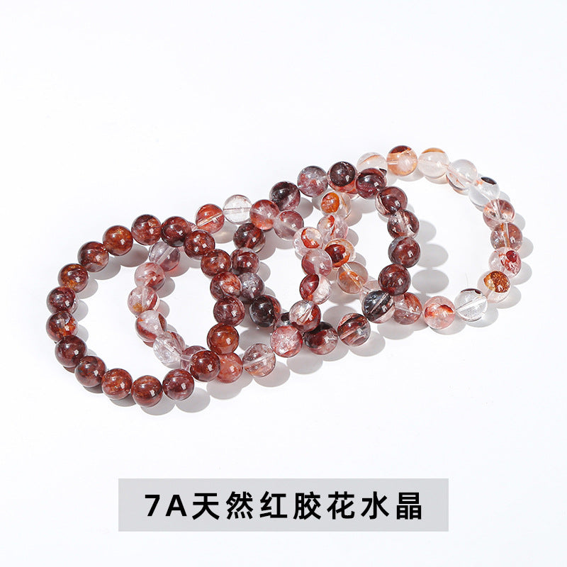 レッドガムフラワー  ブレスレット 7~12mm