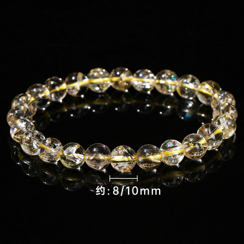 レモンイエローアサイ ブレスレット 8/10mm